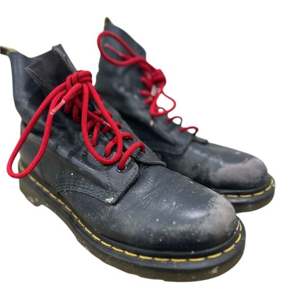 Dr. Martens Navy Pascal lace up boots Women’s Sz 7.5/EU 38 - Picture 1 of 11